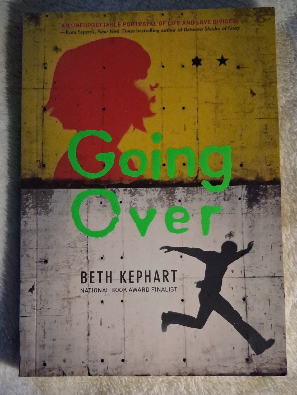 Going Over by Beth Kephart BRAND NEW  - Yellow, Red, Green, Black Cover